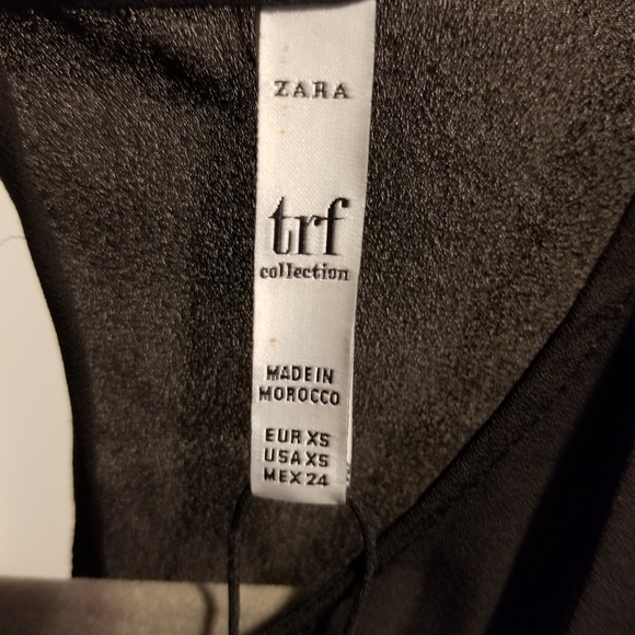 NWT Zara Blouse Women's Size XS Color Black - Picture 5 of 5